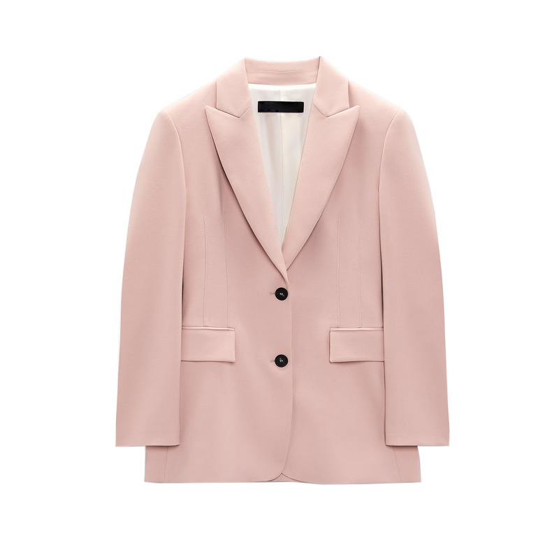 Blazers & Vests | Single-Breasted Blazer Light Pink – Womens Blazers & Vests Blazers & Vests