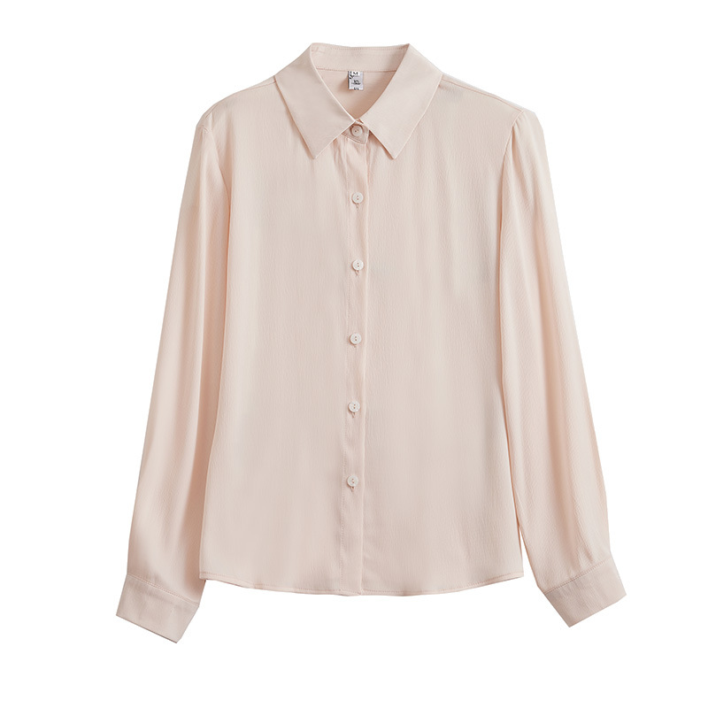 Blouses & Shirts | Mulberry Silk Shirt Beige – Womens Blouses & Shirts Beige