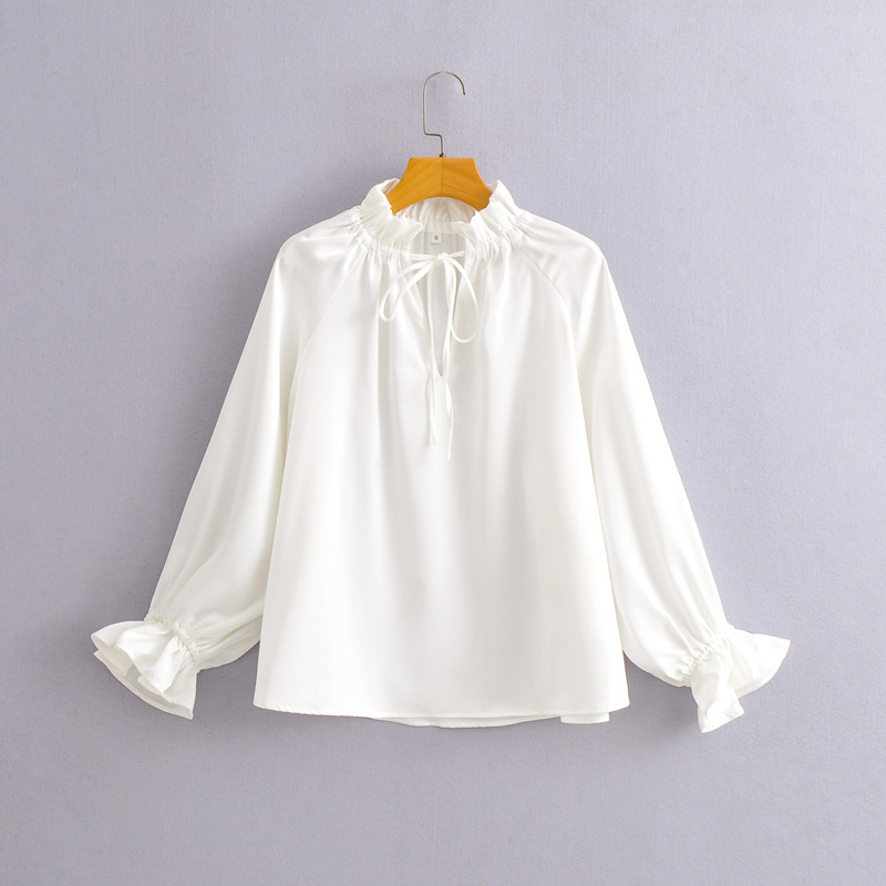 Blouses & Shirts | Oversized Voluminous Sleeve Blouse White – Womens Blouses & Shirts Blouses & Shirts