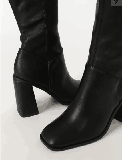 Boots | Leather Sock Boots Black – Womens Shoes Black