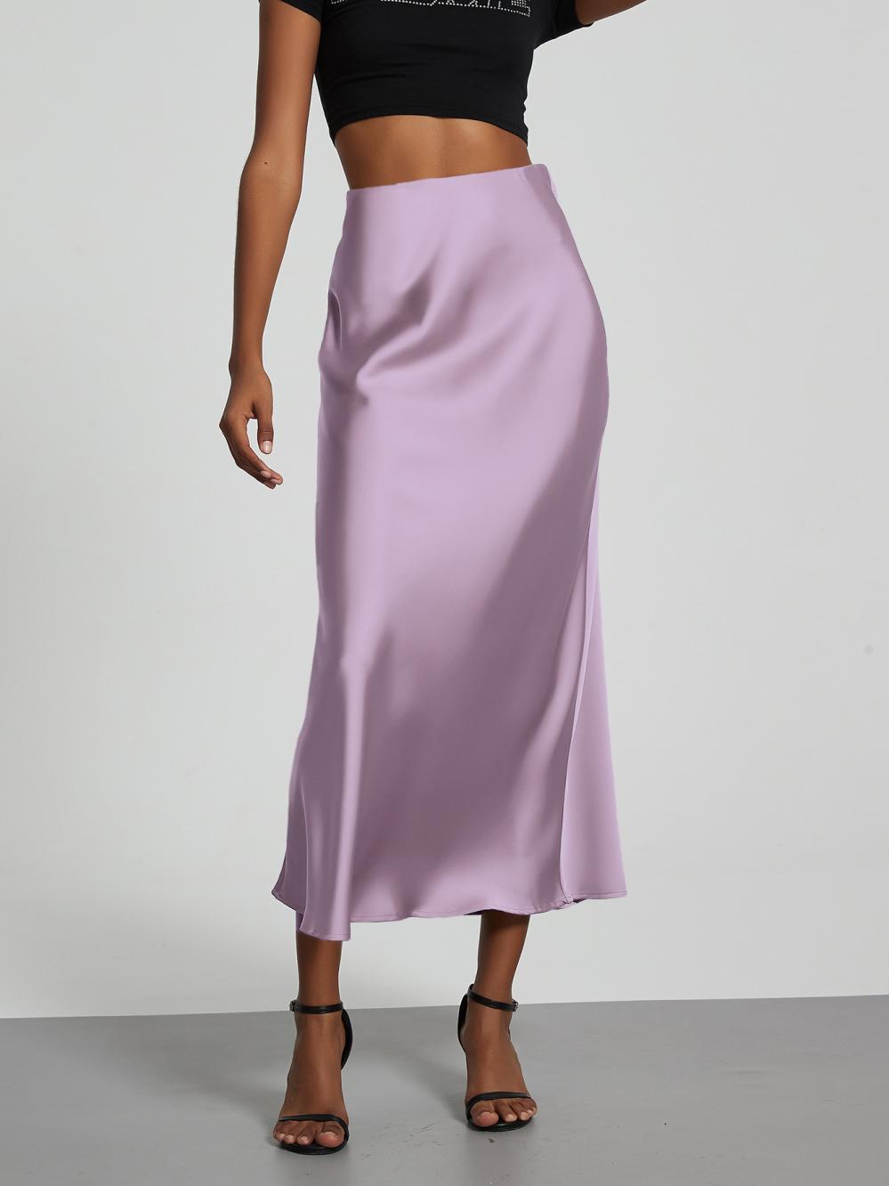 Dresses | Slim Satin Midi Dress Rose – Womens Clothing Dresses