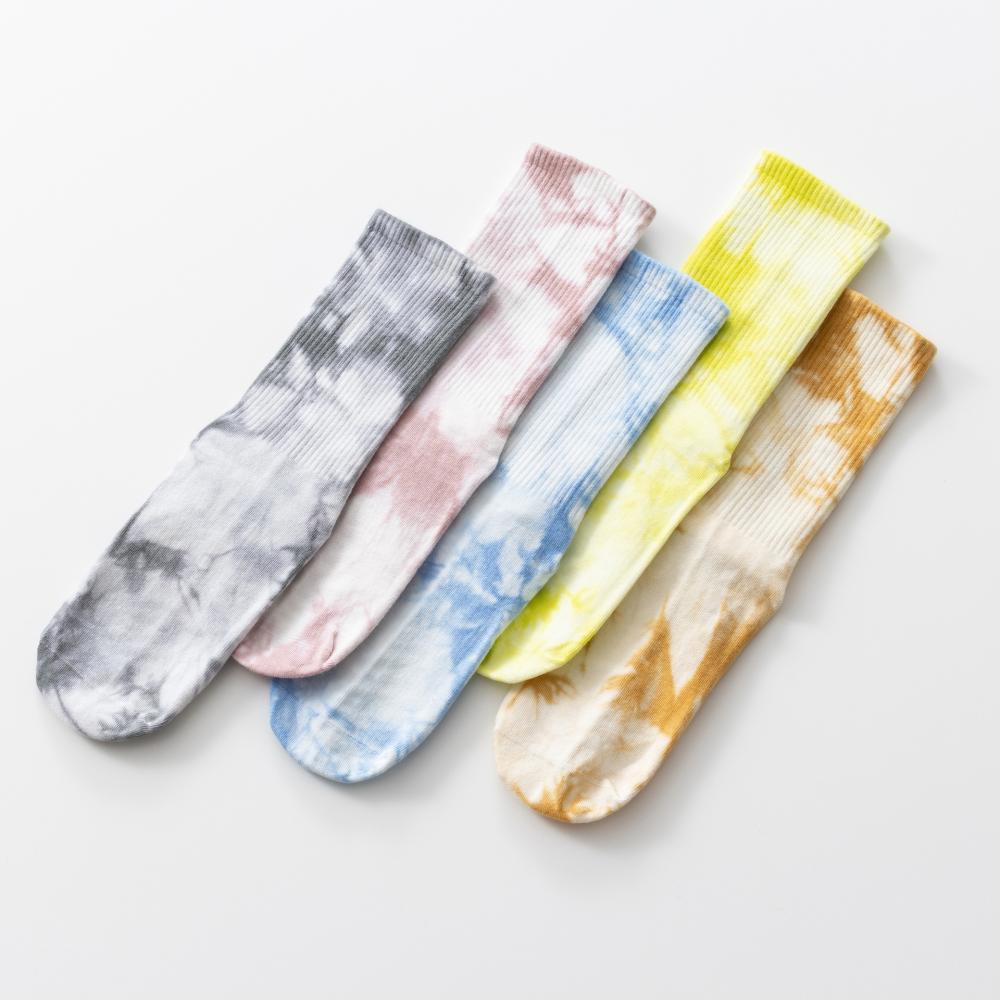 Lingerie | 2-Pack Tie-Dye Step Socks Light Blue/Beige – Womens Clothing Light Blue/Beige