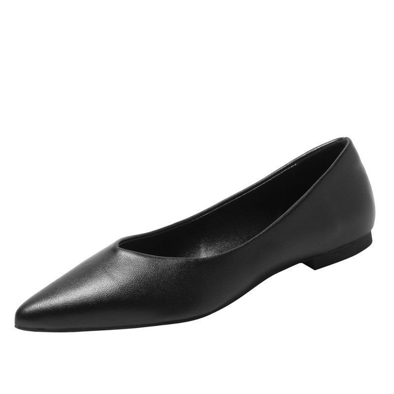 Loafers & Flats | Point-Toe Ballet Flats Black – Womens Loafers & Flats Black