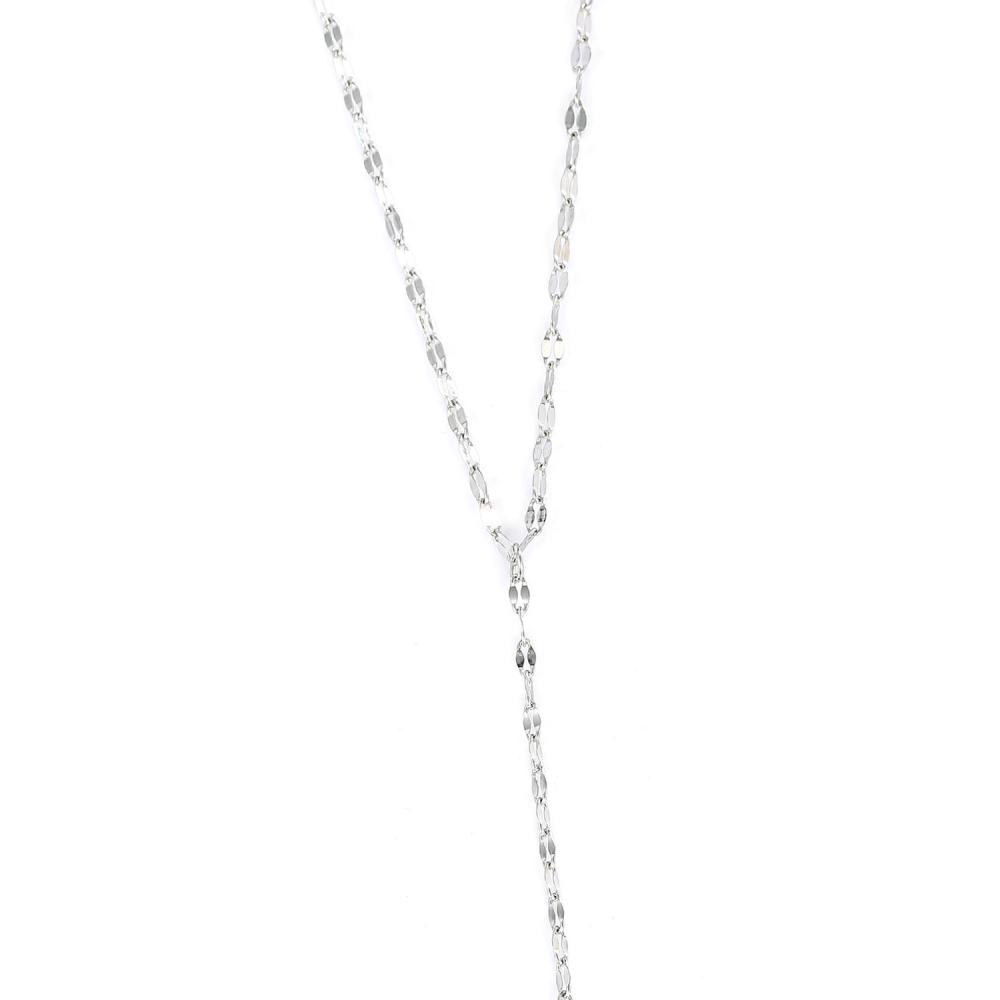 Necklaces | Crystal-Beaded Chain Necklace Silver – Womens Jewelry Necklaces