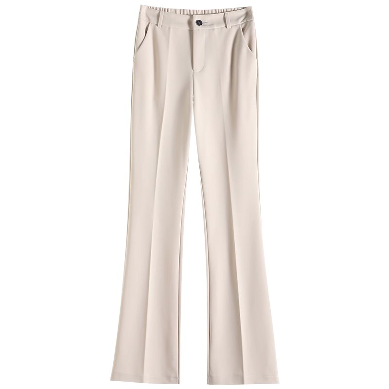 Pants | Kick-Flare Trousers Beige – Womens Clothing Beige