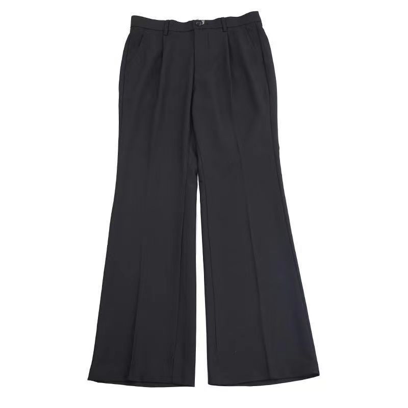 Pants | Kick-Flare Trousers Black – Womens Clothing Black