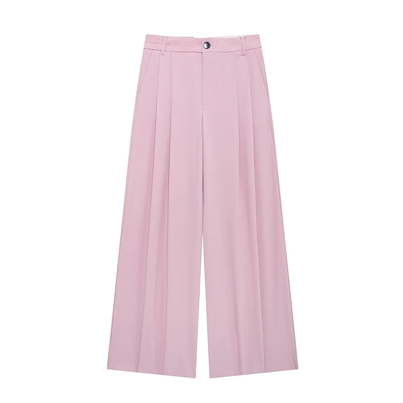 Pants | Pleated Trousers Light Pink – Womens Clothing Light Pink