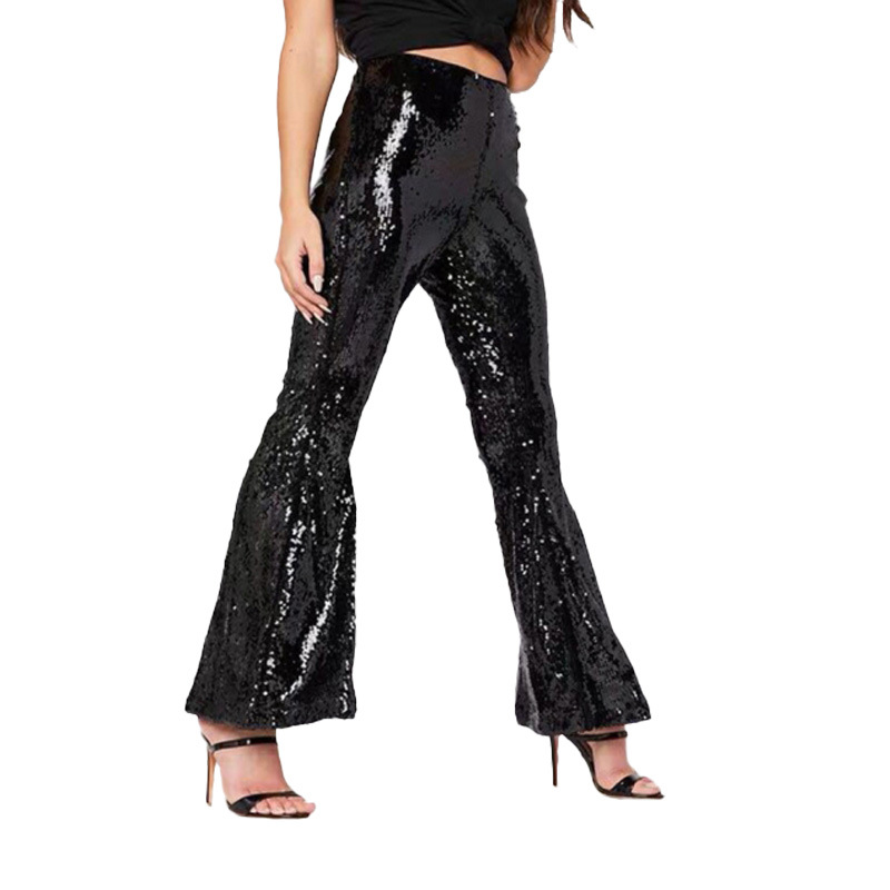 Pants | Sequin Trousers Black – Womens Clothing Black