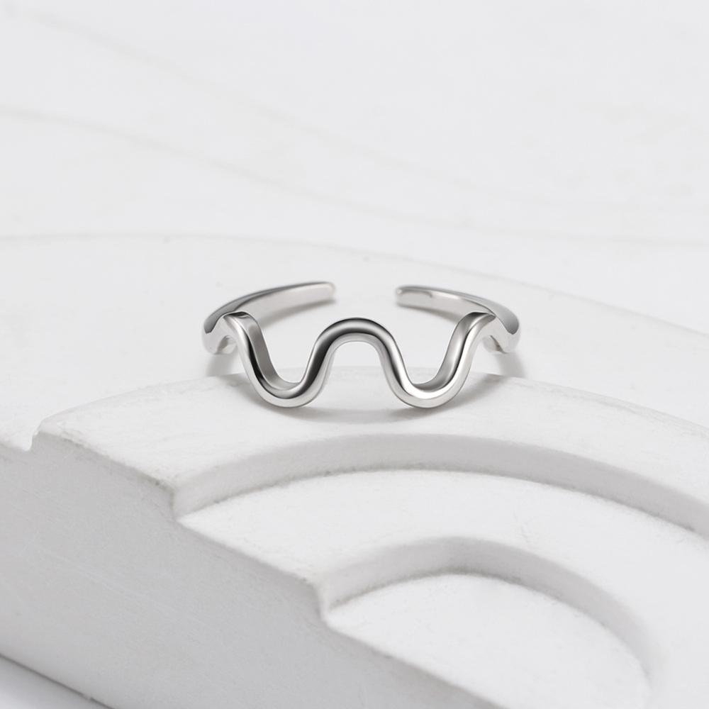 Rings | Sculpted Two-Finger Ring Silver – Womens Jewelry Rings