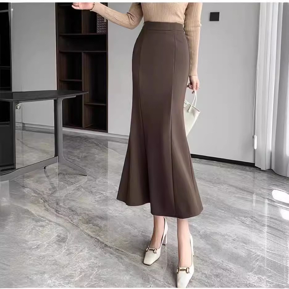 Sets & Suits | Fluted Maxi Skirt Khaki – Womens Clothing Khaki