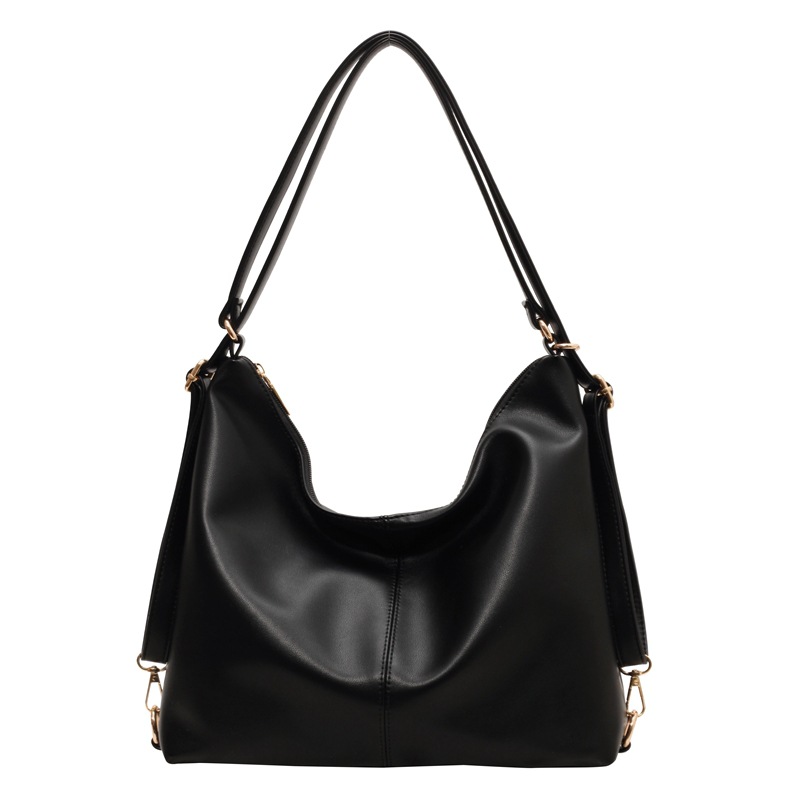 Shoulder Bags | Large Leather Shoulder Bag Black – Womens Bags Black