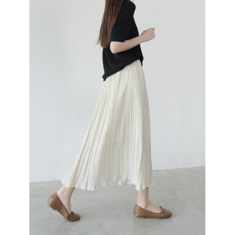 Skirts | Buttoned A-Line Midi Skirt White Print – Womens Clothing Skirts