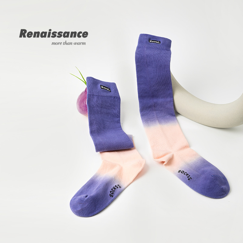 Socks & Tights | Ribbed Gradient Socks Blue – Womens Accessories Blue