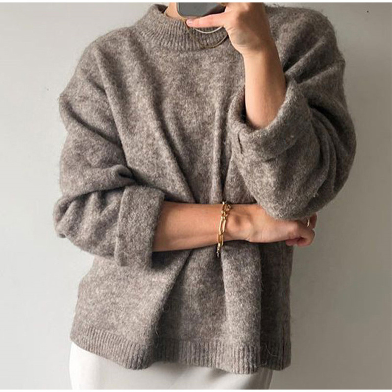 Sweaters & Knits | Alpaca-Blend Knit Sweater Grey – Womens Clothing Grey