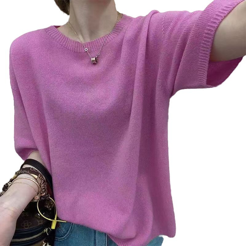 Sweaters & Knits | Knitted Top Soft Pink – Womens Clothing Soft Pink