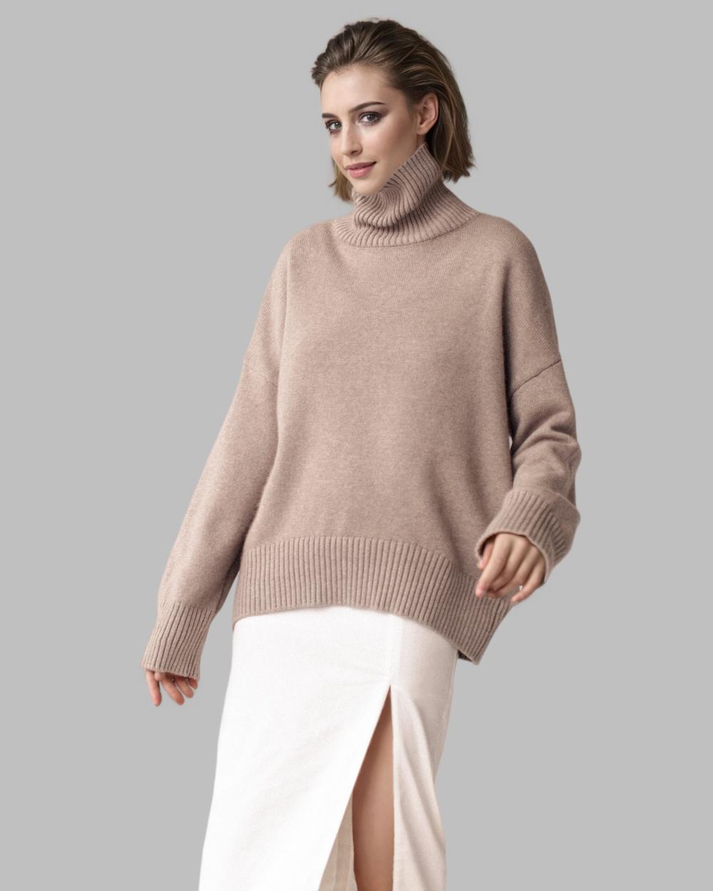 Sweaters & Knits | Oversized Turtleneck Merino Sweater Mole – Womens Clothing Mole