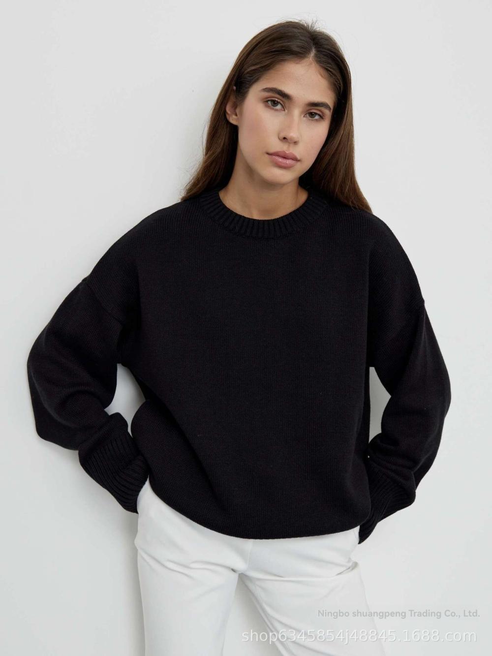 Sweaters & Knits | Relaxed Fit Knitted Sweater Navy – Womens Clothing Navy