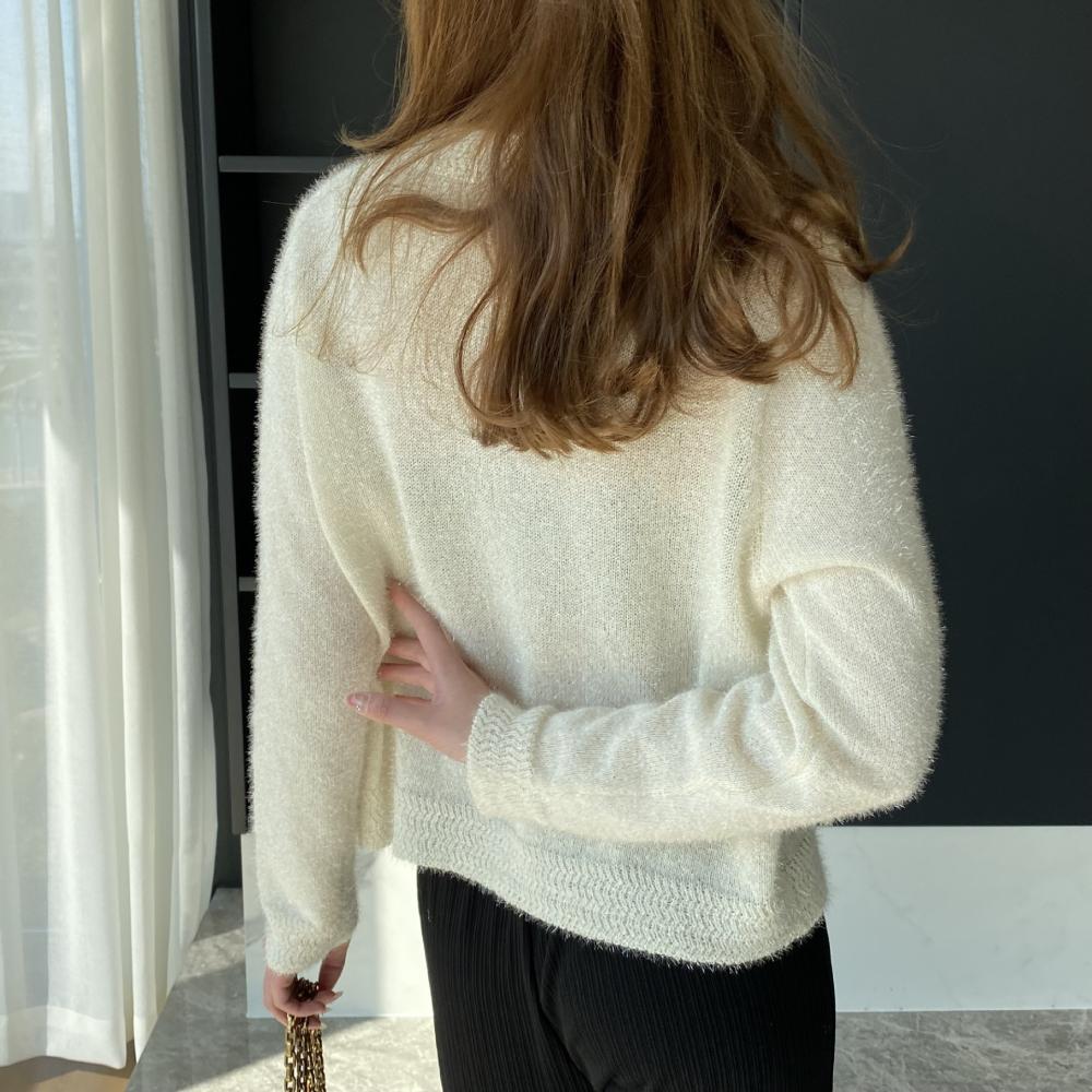 Sweaters & Knits | Relaxed Fit Knitted Sweater White – Womens Clothing Sweaters & Knits