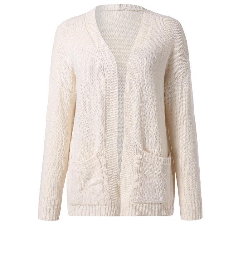 Sweaters & Knits | Relaxed Knit Cardigan Light Beige – Womens Clothing Light Beige