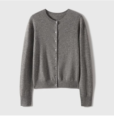 Sweaters & Knits | Slim Cashmere Cardigan Grey – Womens Clothing Grey