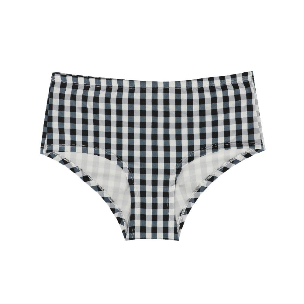 Swimwear | Printed Bikini Bottoms Black Checks – Womens Clothing Black Checks