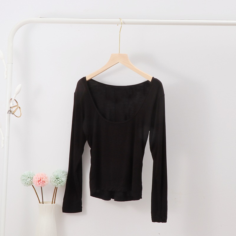 Tops | Slim Wool Top Black – Womens Clothing Black