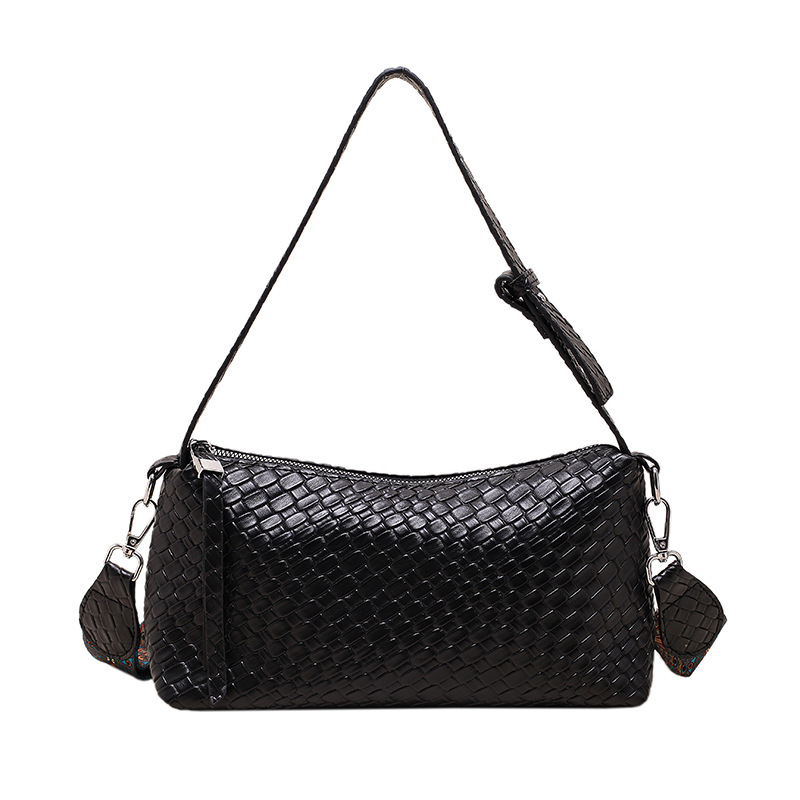 Totes | Large Braided Tote Black – Womens Bags Black