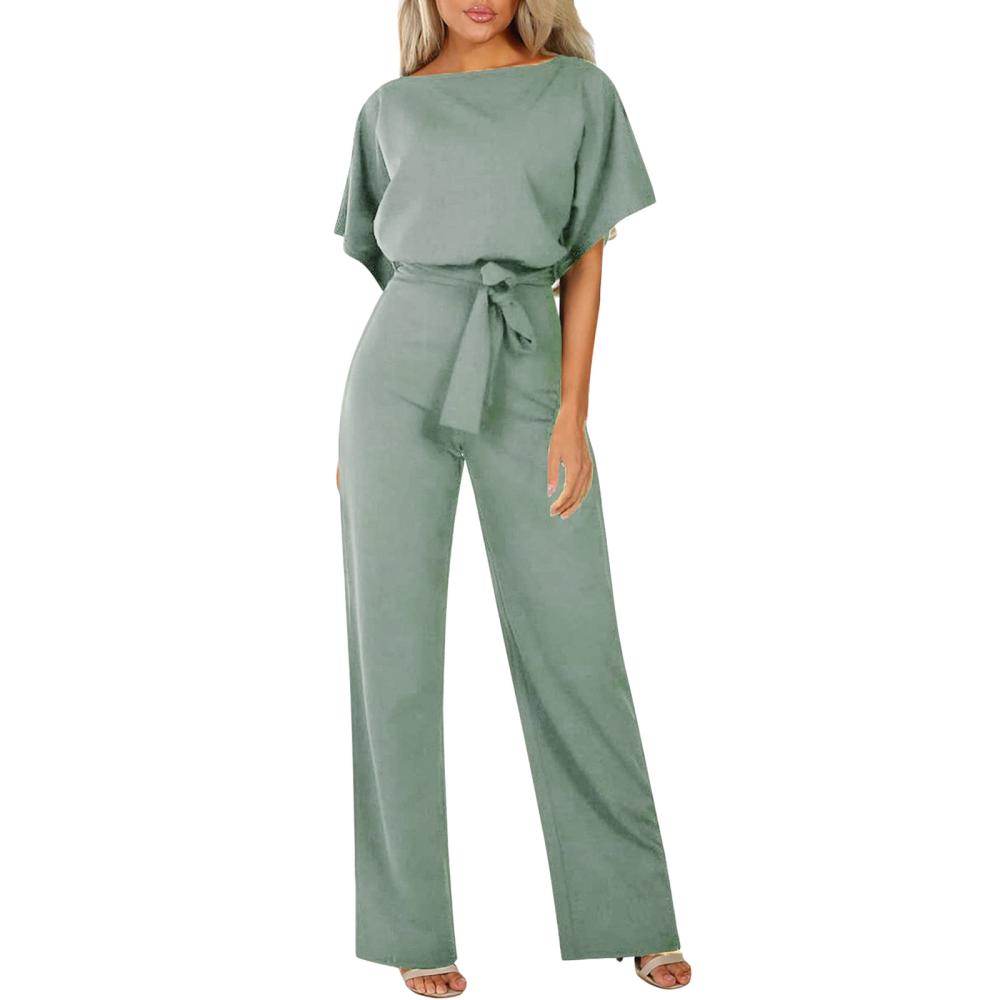 Jumpsuits | Belted Corduroy Jumpsuit Dusty Green – Womens Clothing Dusty Green