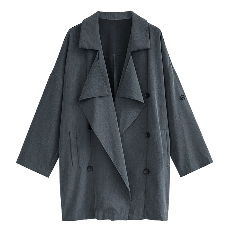 Outerwear | Oversized Trenchcoat Cape Navy – Womens Clothing Navy