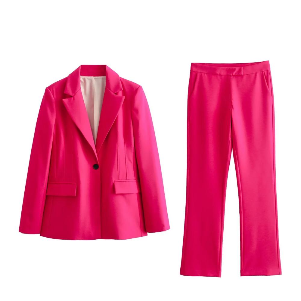 Outerwear | Tailored Single-Breasted Blazer Hot Pink – Womens Clothing Hot Pink