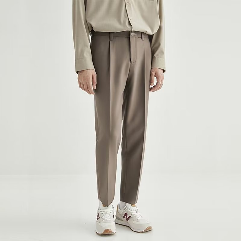 Pants | Tailored Tapered Trousers Beige – Womens Clothing Beige